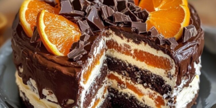 🍫 Schoko-Orangen-Fantasie-Torte – Ein himmlischer Genuss aus Schokolade und Orange! 🍊
