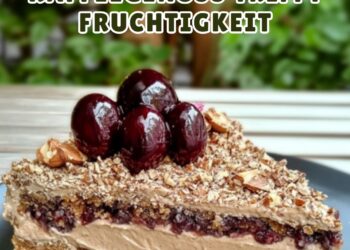 ☕️ Espresso-Nuss-Torte mit Kirschen – Kaffeegenuss trifft Fruchtigkeit! 🍒
