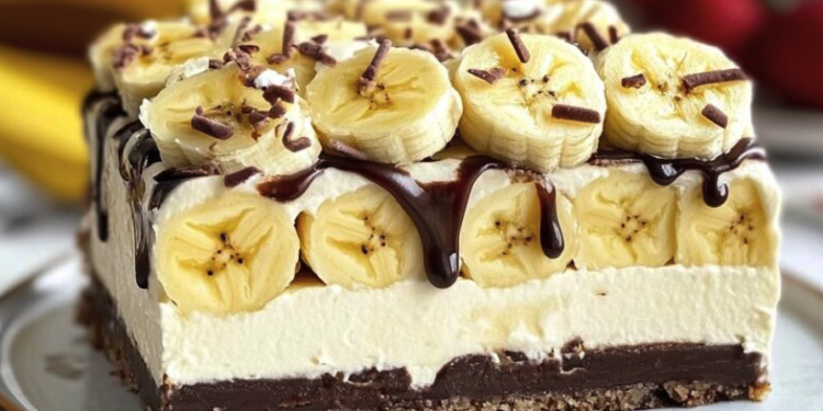 Bananensplit Torte ohne Backen – Süßer Genuss in nur wenigen Minuten!