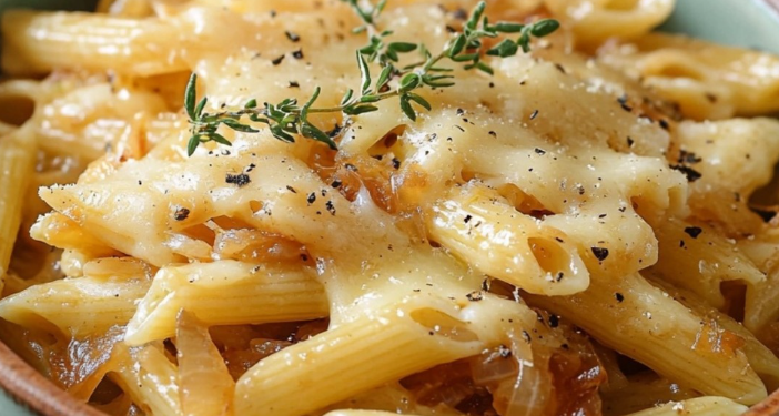 🍝 French Onion Pasta – Ein Topf, voller Geschmack! 🧅✨
