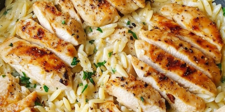 🥘 One Pot Orzo Pasta – Cremig und köstlich! 🍋✨