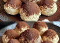 Tiramisu Kugeln mit 200 g Mascarpone und 120 g Löffelbiskuits