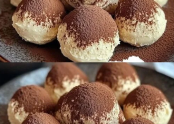 Tiramisu Kugeln mit 200 g Mascarpone und 120 g Löffelbiskuits