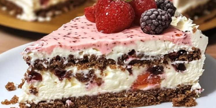 Erdbeer-Stracciatella-Torte 🍓🍫