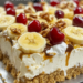 No-Bake Banana Split Cake 🥰🍒