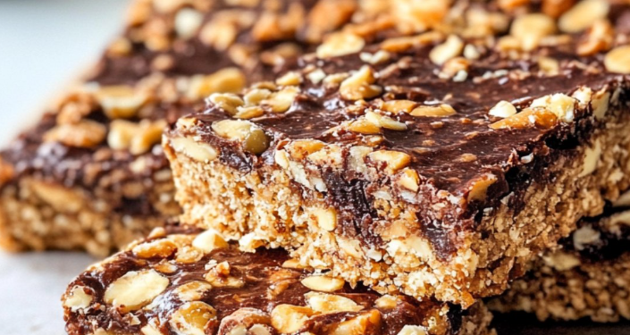 🍫 Müsliriegel ohne Zucker – Gesund & Knusprig! 🌰✨