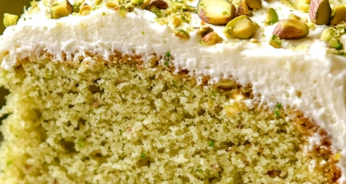 Pistazienkuchen mit Frischkäsefrosting 🎂🌰