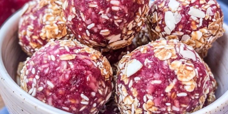 🍓🥥 Vegane Energy Balls mit Datteln und Himbeeren – Der perfekte Powersnack! 🌱✨
