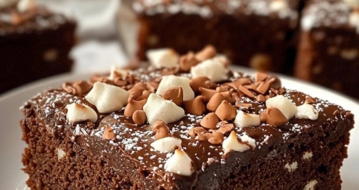 🎄 Schoko-Weihnachtskuchen vom Blech – Perfekt für die Adventszeit! 🍫✨