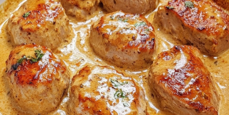 🥩 Schweinefilet in Curry-Sahne – Würzig & Cremig! 🍛✨