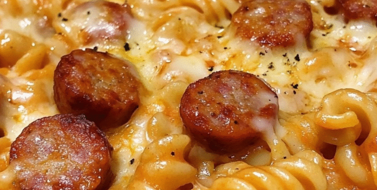🍝 Schnelle Makkaroni-Wurst-Pfanne – Herzhaft & Cremig! ✨