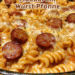 🍝 Schnelle Makkaroni-Wurst-Pfanne – Herzhaft & Cremig! ✨