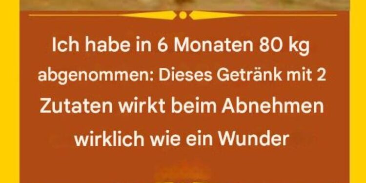 Ich habe in 6 Monaten 80 kg abgenommen