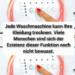 Jede Waschmaschine kann Ihre Kleidung trocknen. Viele Menschen sind sich der Existenz dieser Funktion noch nicht bewusst