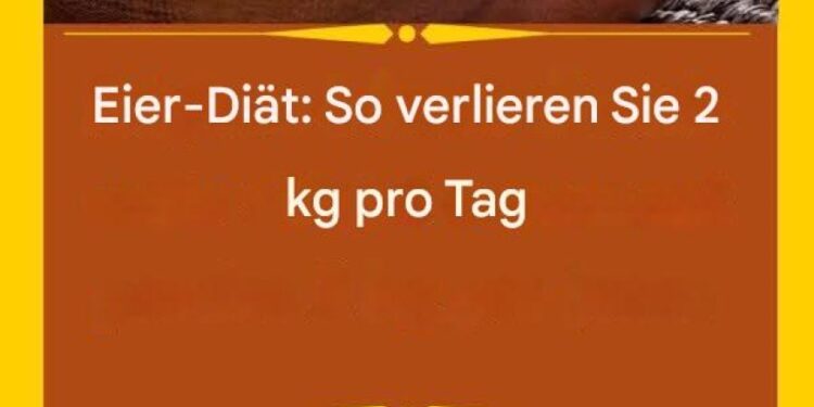 Eier-Diät: So verlieren Sie 2 kg pro Tag