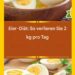Eier-Diät: So verlieren Sie 2 kg pro Tag