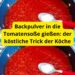 Backpulver in die Tomatensoße gießen: der köstliche Trick der Köche