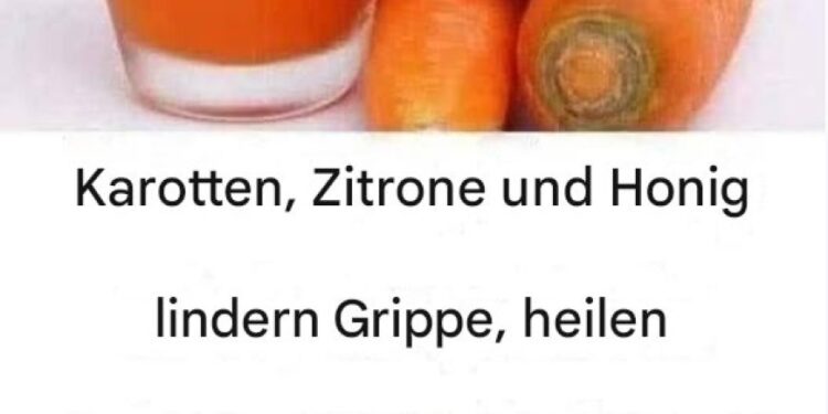 Hausgemachter Sirup auf Karottenbasis gegen Erkältungen