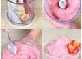 Erdbeercreme mit Sekundenschnelle zubereitung nur 3 Zutaten