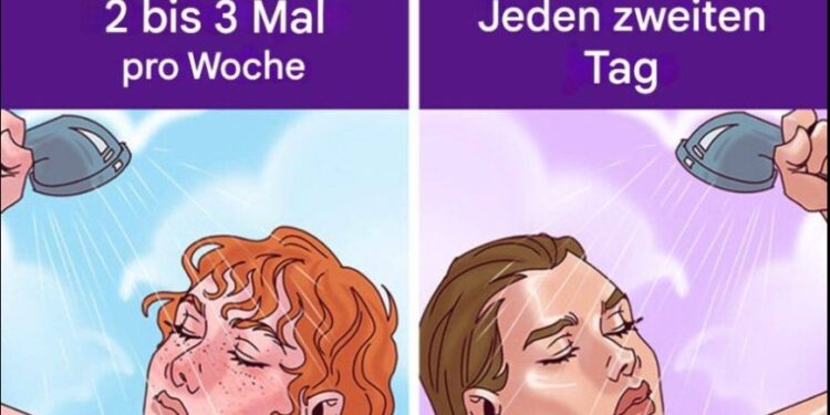 Wie oft sollten wir duschen