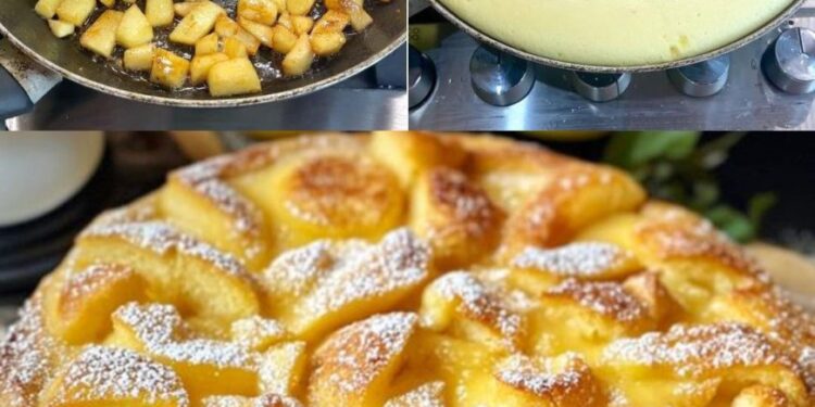Apfelkuchen mit nur 3 Äpfel und in 10 Minuten, macht mich verrückt