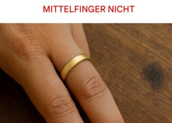 Die Bedeutung des Tragens eines Rings am Mittelfinger
