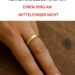 Die Bedeutung des Tragens eines Rings am Mittelfinger