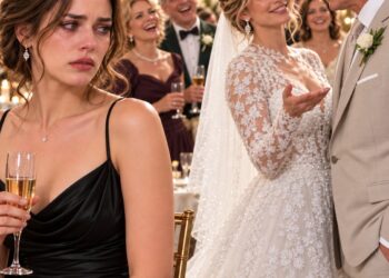 Auf der Hochzeit meiner Schwester grinste sie spöttisch und stellte mich ihrem Chef vor: „DAS IST DIE SCHANDE UNSERER FAMILIE.“